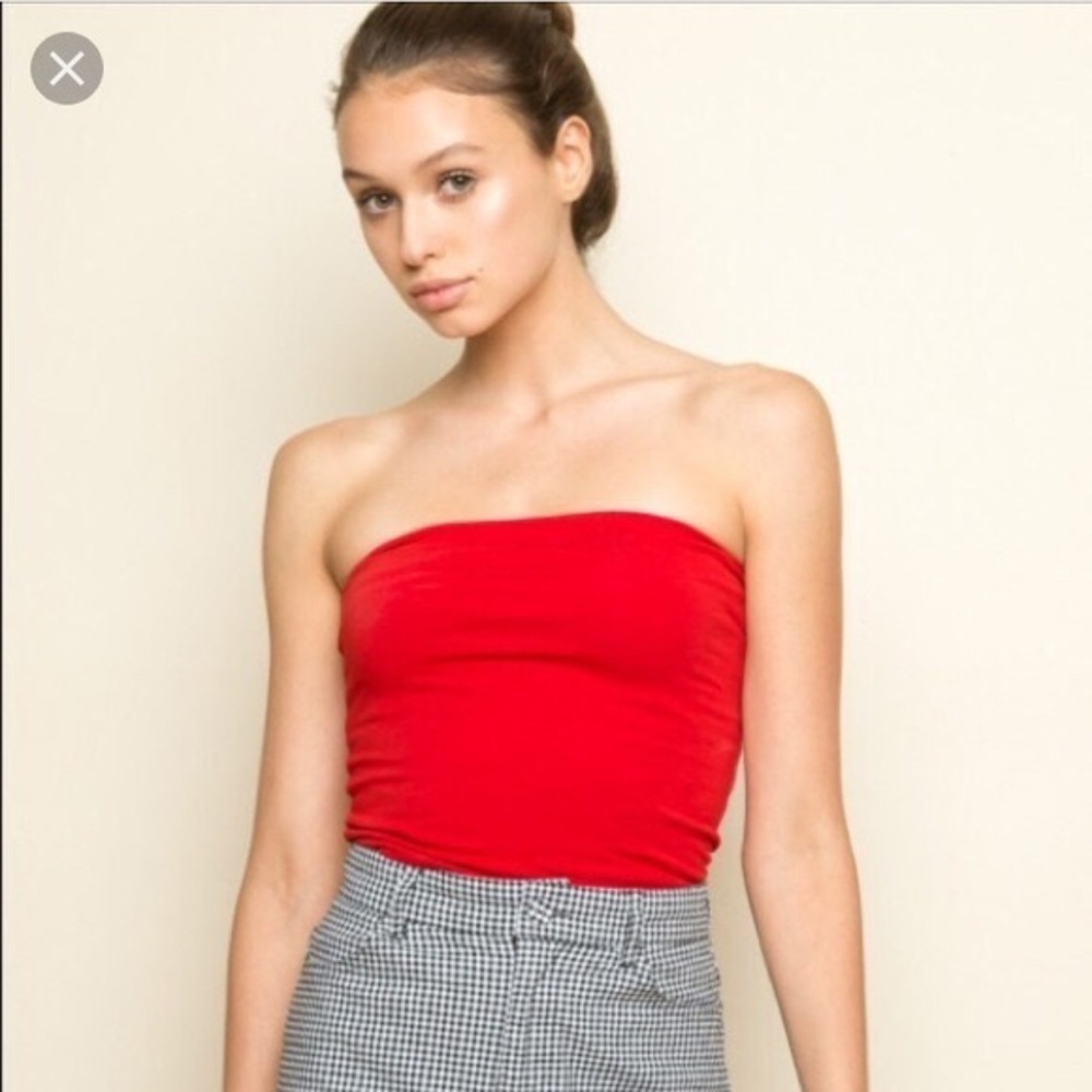 Brandy Melville Red Tube Top
